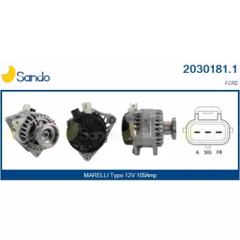 Alternateur SANDO 2030181.1
