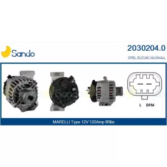 Alternateur SANDO 2030204.0
