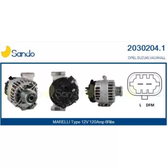 Alternateur SANDO 2030204.1