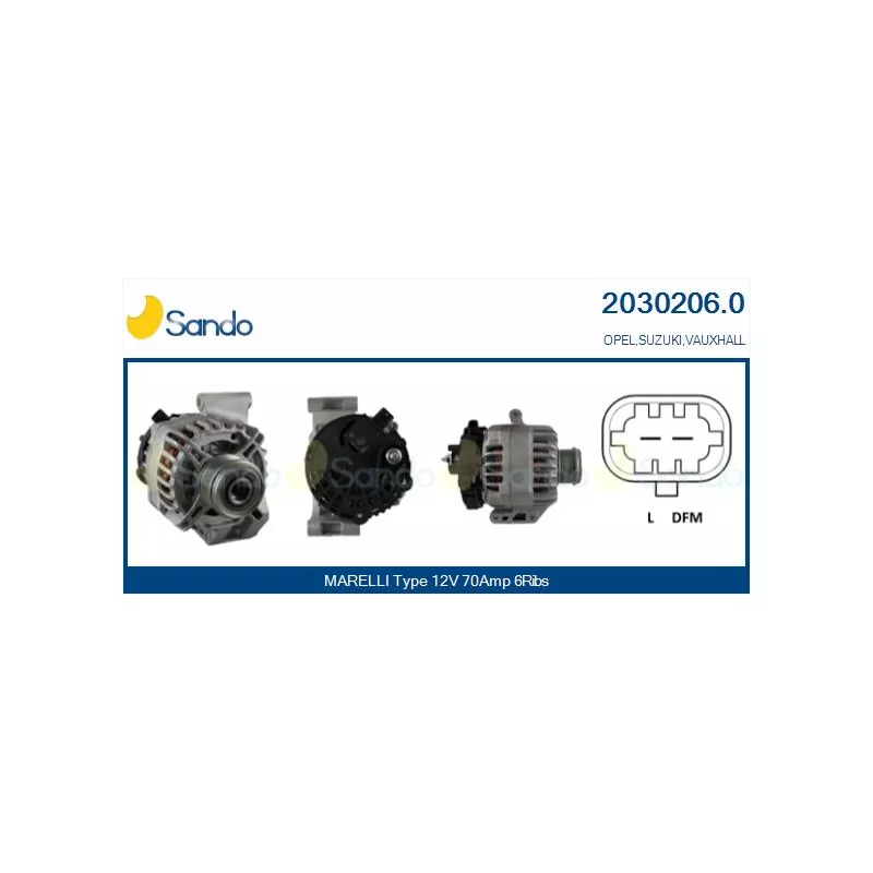 Alternateur SANDO 2030206.0