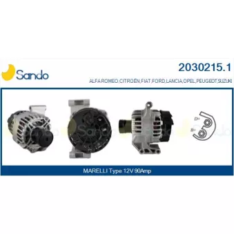 Alternateur SANDO 2030215.1
