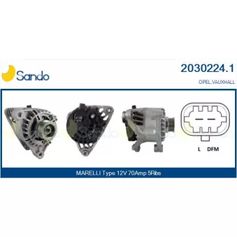 Alternateur SANDO 2030224.1