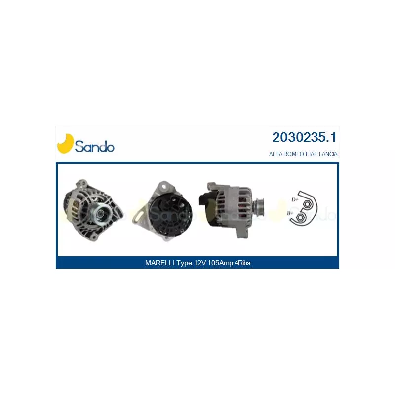 Alternateur SANDO 2030235.1