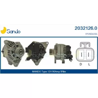 Alternateur SANDO 2032126.0