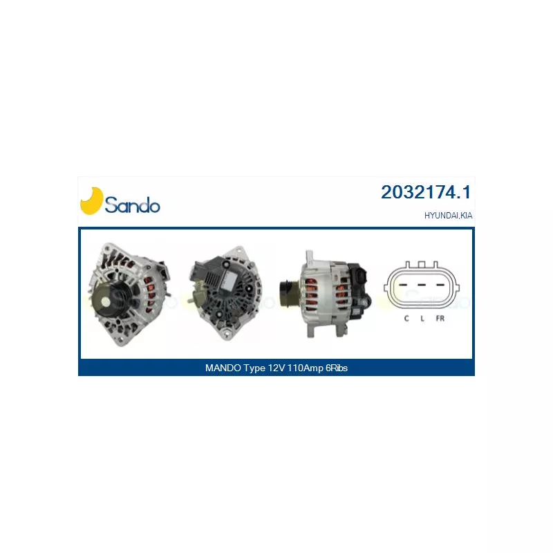 Alternateur SANDO 2032174.1