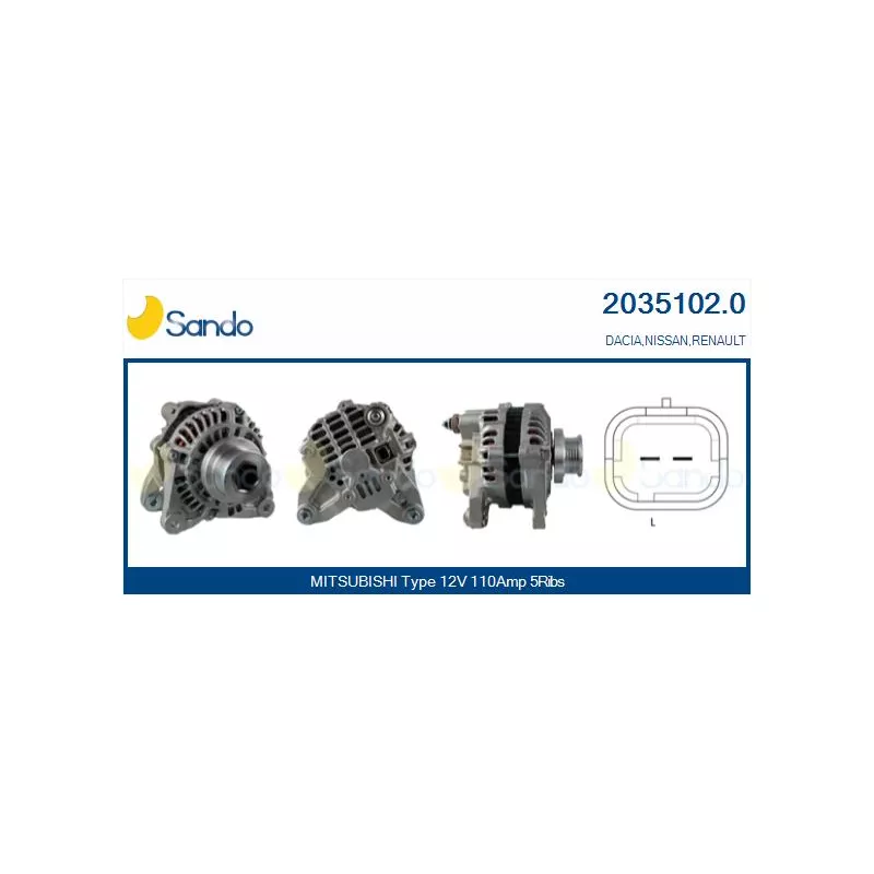 Alternateur SANDO 2035102.0