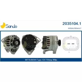 Alternateur SANDO 2035104.1