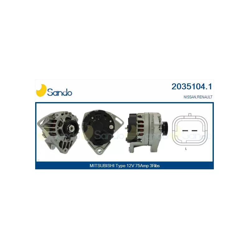 Alternateur SANDO 2035104.1