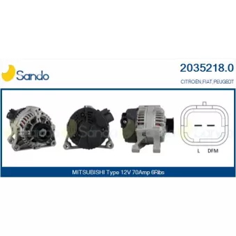 Alternateur SANDO 2035218.0