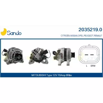 Alternateur SANDO 2035219.0