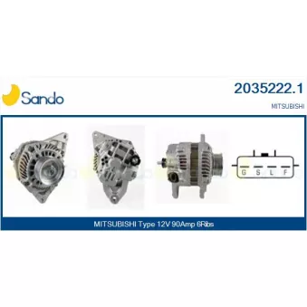 Alternateur SANDO 2035222.1