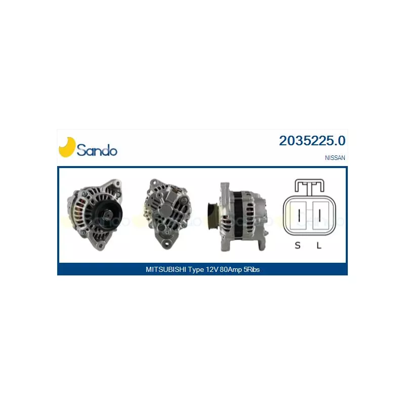 Alternateur SANDO 2035225.0
