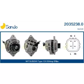 Alternateur SANDO 2035238.0