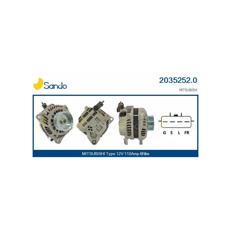 Alternateur SANDO 2035252.0