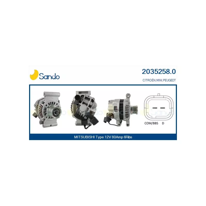 Alternateur SANDO 2035258.0