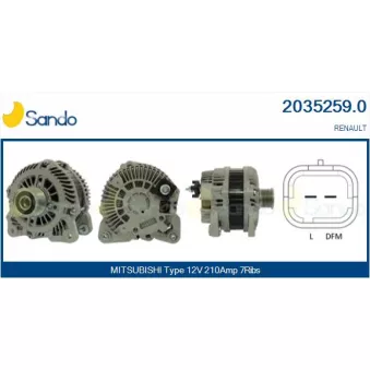 Alternateur SANDO 2035259.0