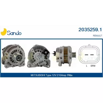 Alternateur SANDO 2035259.1