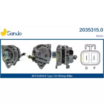 Alternateur SANDO 2035315.0
