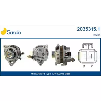 Alternateur SANDO 2035315.1