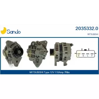 Alternateur SANDO 2035332.0