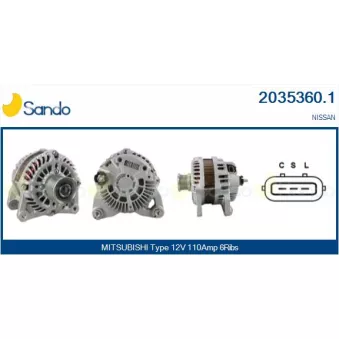 Alternateur SANDO 2035360.1