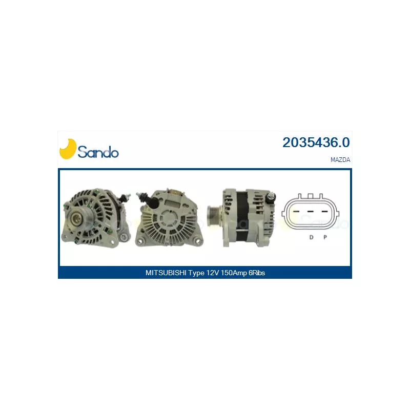 Alternateur SANDO 2035436.0