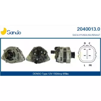 Alternateur SANDO 2040013.0