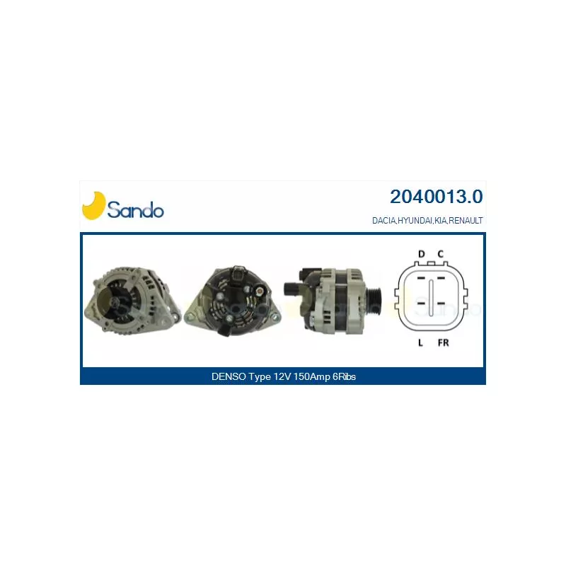 Alternateur SANDO 2040013.0