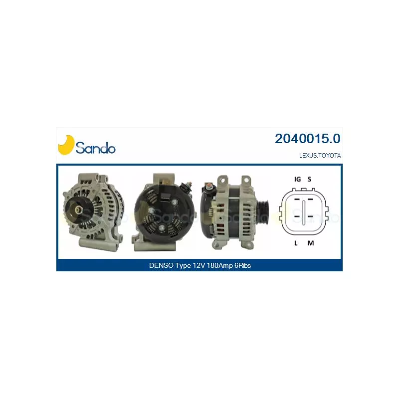 Alternateur SANDO 2040015.0