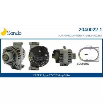 Alternateur SANDO 2040022.1