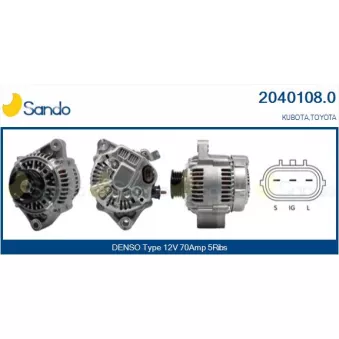 Alternateur SANDO 2040108.0