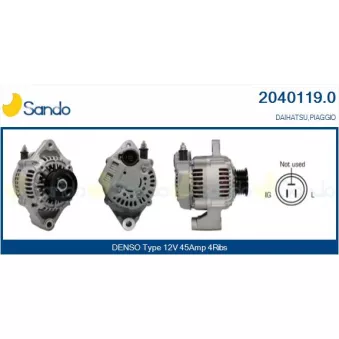 Alternateur SANDO 2040119.0
