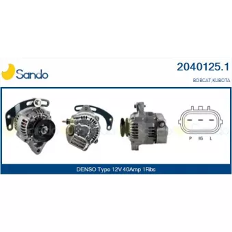 Alternateur SANDO 2040125.1