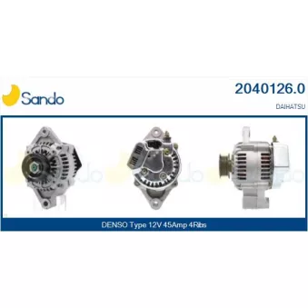 Alternateur SANDO 2040126.0
