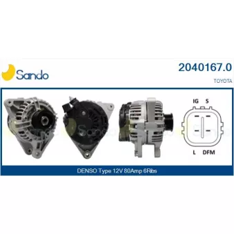 Alternateur SANDO 2040167.0