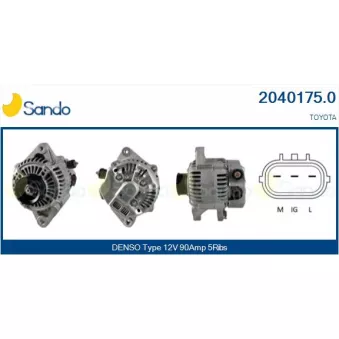Alternateur SANDO 2040175.0