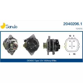 Alternateur SANDO 2040206.1