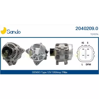 Alternateur SANDO 2040209.0