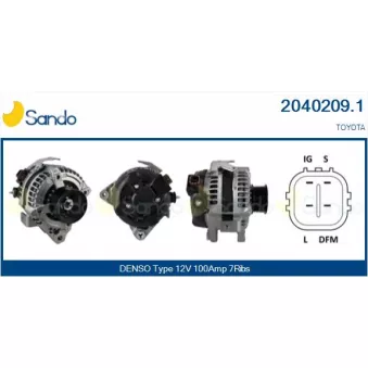 Alternateur SANDO 2040209.1