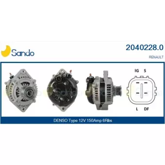 Alternateur SANDO 2040228.0