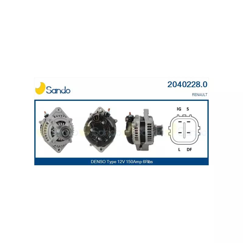 Alternateur SANDO 2040228.0
