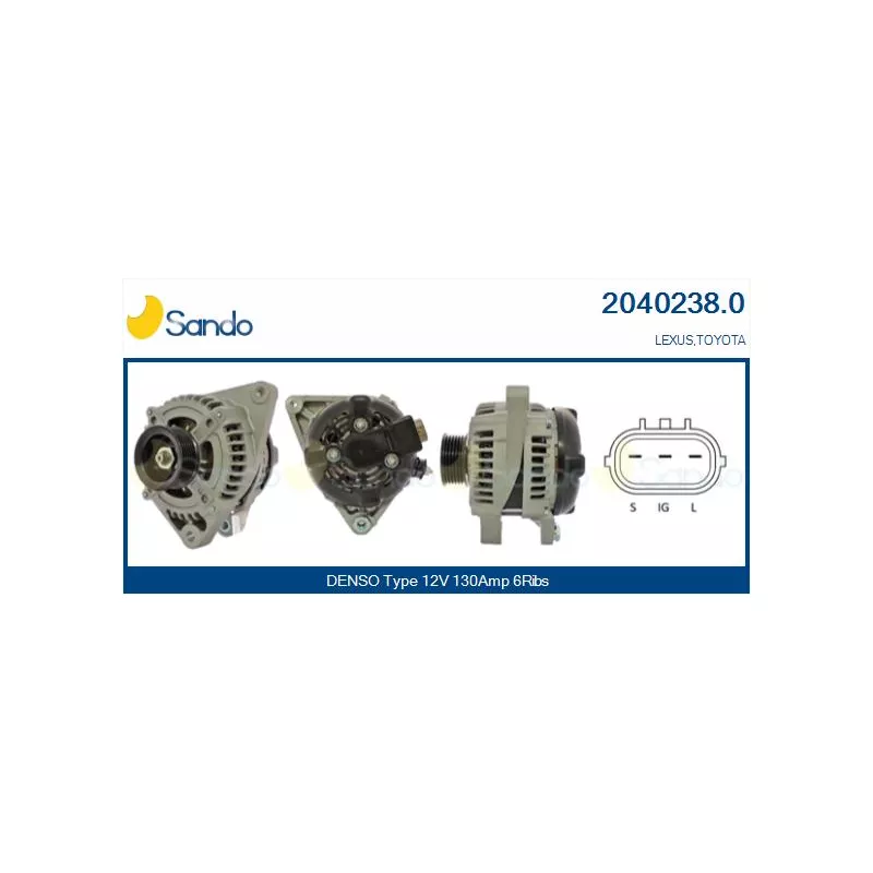 Alternateur SANDO 2040238.0