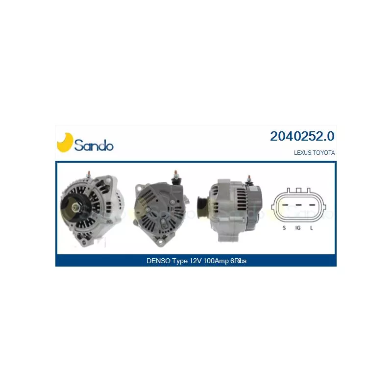 Alternateur SANDO 2040252.0
