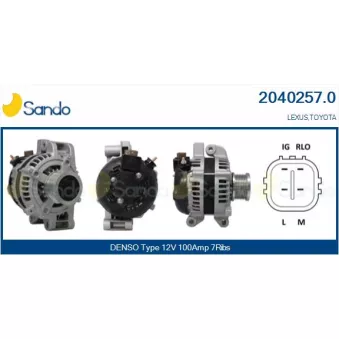 Alternateur SANDO 2040257.0