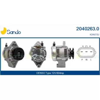 Alternateur SANDO 2040263.0