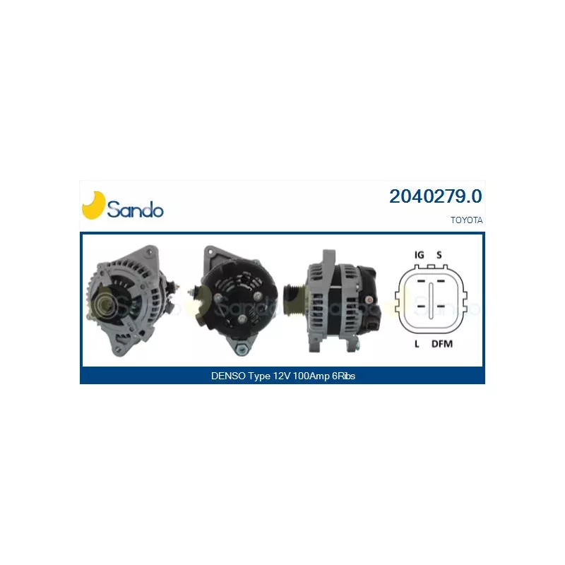 Alternateur SANDO 2040279.0