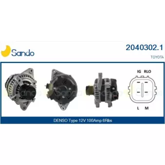 Alternateur SANDO 2040302.1
