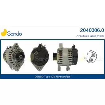 Alternateur SANDO 2040306.0