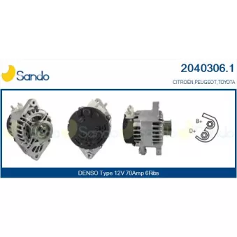 Alternateur SANDO 2040306.1