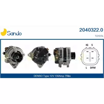 Alternateur SANDO 2040322.0